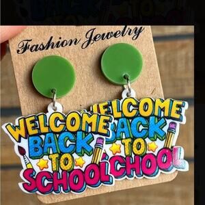 New  Welcome Back To School Earrings ‎ New Back To School earrings